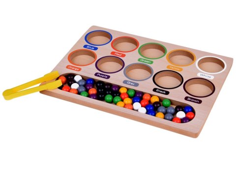 Kolorowe Kulki Układanka Montessori Mozaika Sorter nauka kolorów ZA5329 Kolorowe Kulki Układanka Montessori Mozaika Sorter nauka kolorów ZA5329