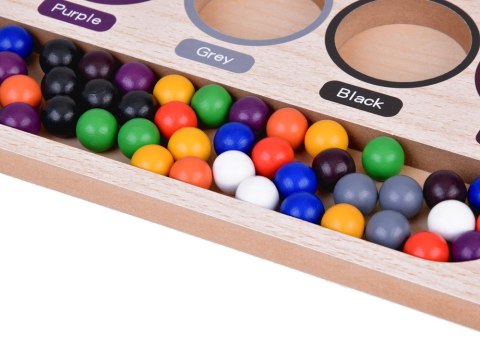Kolorowe Kulki Układanka Montessori Mozaika Sorter nauka kolorów ZA5329 Kolorowe Kulki Układanka Montessori Mozaika Sorter nauka kolorów ZA5329