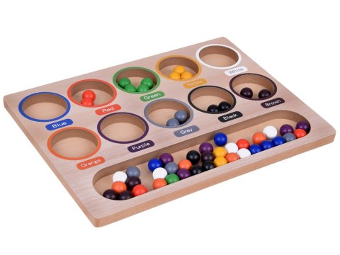 Kolorowe Kulki Układanka Montessori Mozaika Sorter nauka kolorów ZA5329 Kolorowe Kulki Układanka Montessori Mozaika Sorter nauka kolorów ZA5329