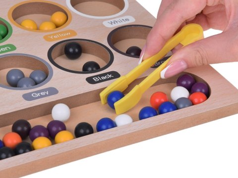 Kolorowe Kulki Układanka Montessori Mozaika Sorter nauka kolorów ZA5329 Kolorowe Kulki Układanka Montessori Mozaika Sorter nauka kolorów ZA5329