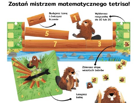 Kapitan Nauka Licz dobrze, bobrze! matematyczna gra edukacyjna GR0673 Kapitan Nauka Licz dobrze, bobrze! matematyczna gra edukacyjna GR0673