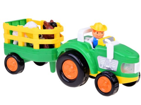 Traktor z przyczepą Farmer i zwierzątka dźwięk + światło ZA5390 Traktor z przyczepą Farmer i zwierzątka dźwięk + światło ZA5390