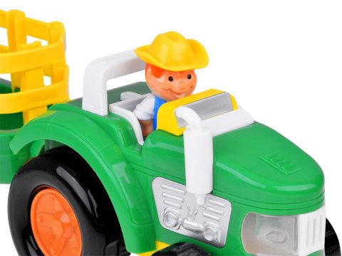 Traktor z przyczepą Farmer i zwierzątka dźwięk + światło ZA5390 Traktor z przyczepą Farmer i zwierzątka dźwięk + światło ZA5390