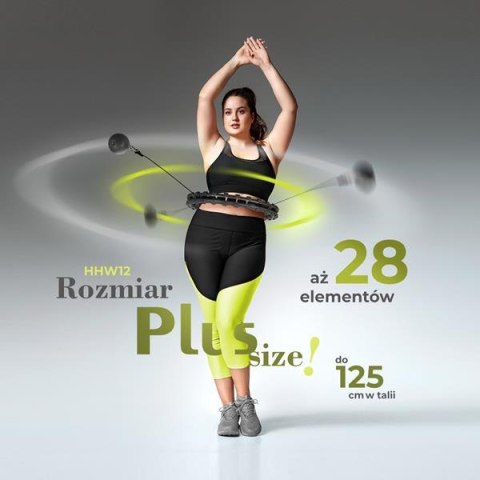 HMS ZESTAW HULA HOP HHW12 BLACK Z WYPUSTKAMI I OBCIĄŻNIKIEM HMS + PAS BR163 BLACK PLUS SIZE HMS ZESTAW HULA HOP HHW12 BLACK Z WYPUSTKAMI I OBCIĄŻNIKIEM HMS + PAS BR163 BLACK PLUS SIZE
