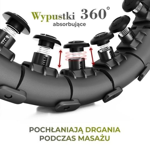 HMS ZESTAW HULA HOP HHW12 BLACK Z WYPUSTKAMI I OBCIĄŻNIKIEM HMS + PAS BR163 BLACK PLUS SIZE HMS ZESTAW HULA HOP HHW12 BLACK Z WYPUSTKAMI I OBCIĄŻNIKIEM HMS + PAS BR163 BLACK PLUS SIZE