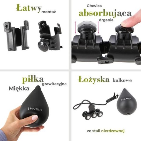 HMS ZESTAW HULA HOP HHW12 BLACK Z WYPUSTKAMI I OBCIĄŻNIKIEM HMS + PAS BR163 BLACK PLUS SIZE HMS ZESTAW HULA HOP HHW12 BLACK Z WYPUSTKAMI I OBCIĄŻNIKIEM HMS + PAS BR163 BLACK PLUS SIZE