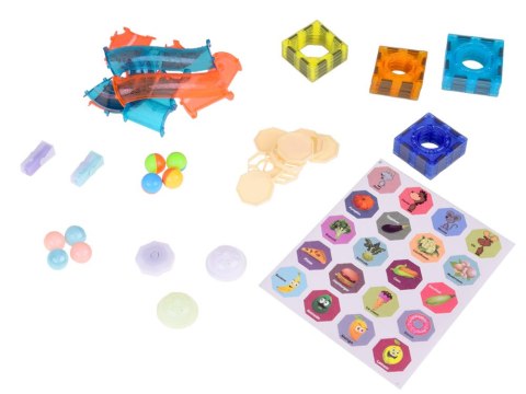 Klocki Magnetyczne 3D dla dzieci Zbuduj Świecący Tor Kulkowy 49 ele ZA5250 Klocki Magnetyczne 3D dla dzieci Zbuduj Świecący Tor Kulkowy 49 ele ZA5250