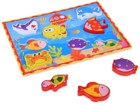 Puzzle drewniane układanka rybki podwodny świat 8 ele ZA5254 Puzzle drewniane układanka rybki podwodny świat 8 ele ZA5254