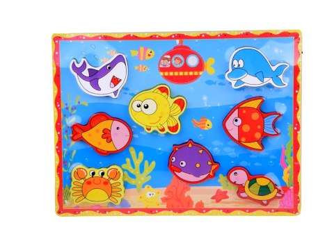 Puzzle drewniane układanka rybki podwodny świat 8 ele ZA5254 Puzzle drewniane układanka rybki podwodny świat 8 ele ZA5254