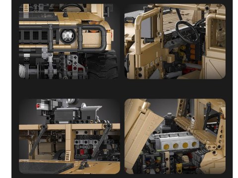 Zestaw klocków 3935-ele Auto wojskowe Humvee 1:8 ruchome elementy ZA5252 Zestaw klocków 3935-ele Auto wojskowe Humvee 1:8 ruchome elementy ZA5252