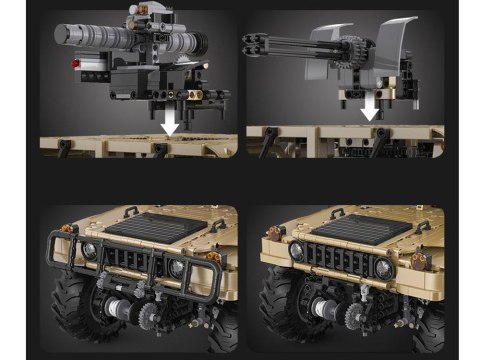 Zestaw klocków 3935-ele Auto wojskowe Humvee 1:8 ruchome elementy ZA5252 Zestaw klocków 3935-ele Auto wojskowe Humvee 1:8 ruchome elementy ZA5252