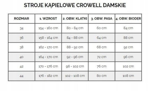 Crowell Kostium kąpielowy damski Crowell Angie kol.03 szaro-niebieski Crowell Kostium kąpielowy damski Crowell Angie kol.03 szaro-niebieski