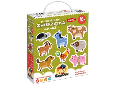CzuCzu Puzzle do pary Zwierzątka na wsi ZA4155 CzuCzu Puzzle do pary Zwierzątka na wsi ZA4155