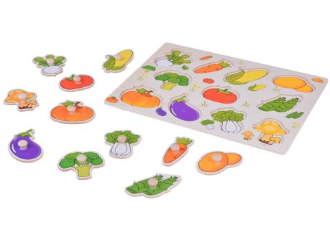 Układanka edukacyjna puzzle drewniane warzywa dopasuj 11ele ZA5258 Układanka edukacyjna puzzle drewniane warzywa dopasuj 11ele ZA5258
