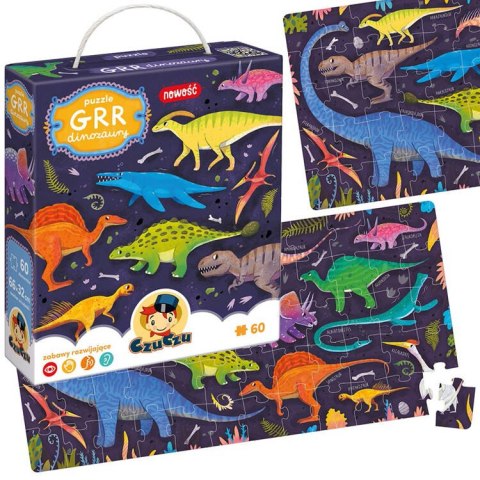 CzuCzu Puzzle Grr Dinozaury 60 el. ZA4852