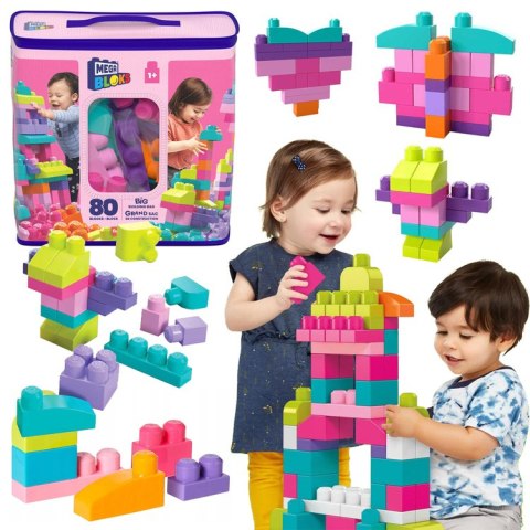 Fisher Price Pierwsze duże Klocki Mega Bloks 80 ele dla dzieci ZA5525