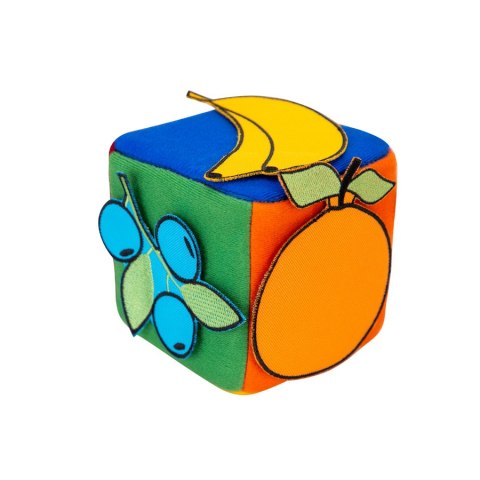 Kostka edukacyjna na rzepy 10 cm Kostka edukacyjna na rzepy 10 cm