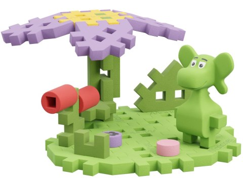 Marioinex Smok Diplodok i Dżungla Mini waffle 25ele + figurka ZA5495 Marioinex Smok Diplodok i Dżungla Mini waffle 25ele + figurka ZA5495