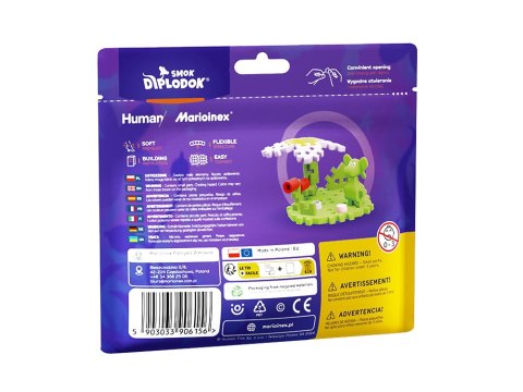 Marioinex Smok Diplodok i Dżungla Mini waffle 25ele + figurka ZA5495 Marioinex Smok Diplodok i Dżungla Mini waffle 25ele + figurka ZA5495