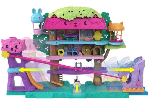 Mattel Polly Pocket Uroczy Domek na drzewie + laleczki zwierzątka ZA5529 Mattel Polly Pocket Uroczy Domek na drzewie + laleczki zwierzątka ZA5529