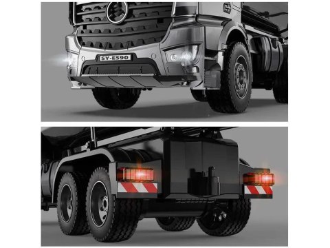 Mercedes Arocs METALOWA wywrotka sterowana EE ruchoma naczepa 1:20 RC0667 Mercedes Arocs METALOWA wywrotka sterowana EE ruchoma naczepa 1:20 RC0667