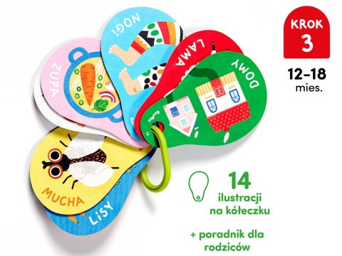 CzuCzu Moje pierwsze słowa 12m+ książeczka na kółeczku ZA5551 CzuCzu Moje pierwsze słowa 12m+ książeczka na kółeczku ZA5551