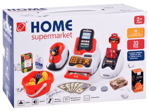 Zestaw Mini Market Kasa Skaner Czytnik kart zestaw do sklepu ZA4636 Zestaw Mini Market Kasa Skaner Czytnik kart zestaw do sklepu ZA4636