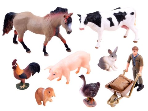 Zestaw malowane Zwierzęta Zagrodowe Farmer ZA2994 Zestaw malowane Zwierzęta Zagrodowe Farmer ZA2994