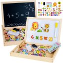 Drewniana TABLICA magnetyczno kredowa + akc TA0072 Drewniana TABLICA magnetyczno kredowa + akc TA0072