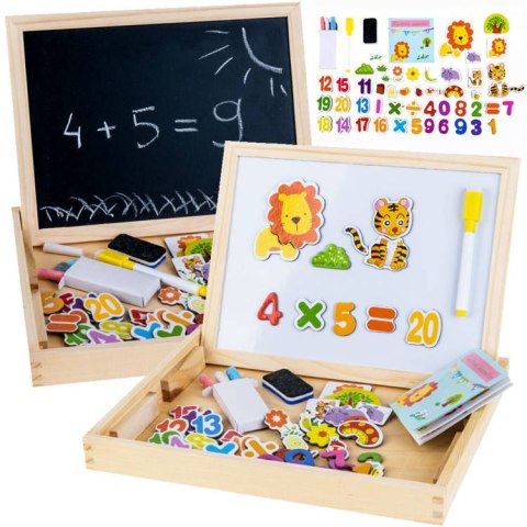 Drewniana TABLICA magnetyczno kredowa + akc TA0072 Drewniana TABLICA magnetyczno kredowa + akc TA0072
