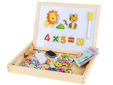 Drewniana TABLICA magnetyczno kredowa + akc TA0072 Drewniana TABLICA magnetyczno kredowa + akc TA0072