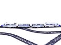 Pociag pasażerski wagony kolejka 9m trasa RC0467 Pociag pasażerski wagony kolejka 9m trasa RC0467