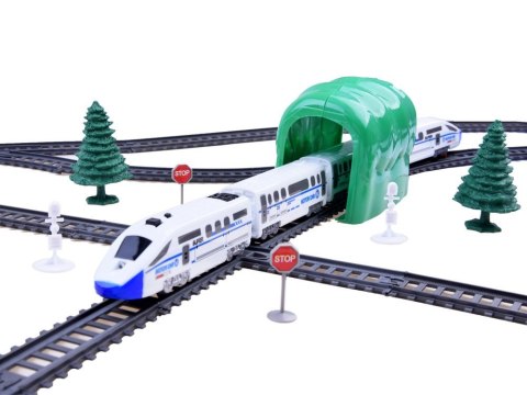 Pociag pasażerski wagony kolejka 9m trasa RC0467 Pociag pasażerski wagony kolejka 9m trasa RC0467