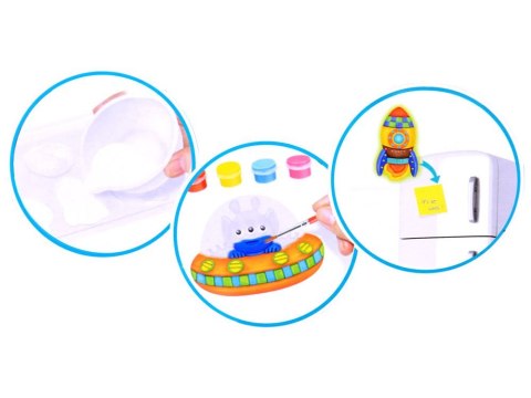 Zestaw zrób sam magnesy Roboty gips farby ZA3278 Zestaw zrób sam magnesy Roboty gips farby ZA3278