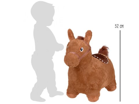 Pompowany konik skoczek pluszowy do skakania dla dziecka pompka ZA5443 CB Pompowany konik skoczek pluszowy do skakania dla dziecka pompka ZA5443 CB