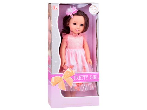 Śliczna Lalka 36 cm w różowej balowej sukni motylki długie włosy ZA5236 Śliczna Lalka 36 cm w różowej balowej sukni motylki długie włosy ZA5236
