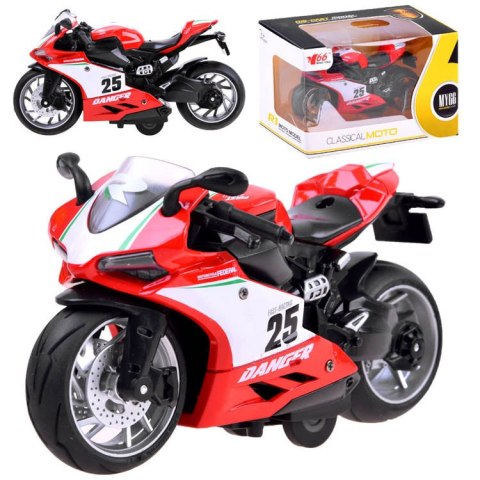 Diecast model Motocykl z naciągiem zabawka ZA3933 A