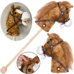 Hobby Horse Koń na patyku Dźwięk galopu i rżenia + ruchomy pysk ZA5442