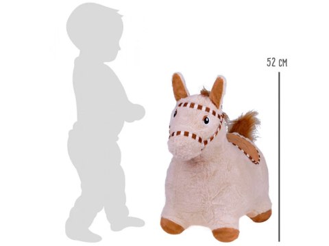 Pompowany konik skoczek pluszowy do skakania dla dziecka pompka ZA5443 JB Pompowany konik skoczek pluszowy do skakania dla dziecka pompka ZA5443 JB