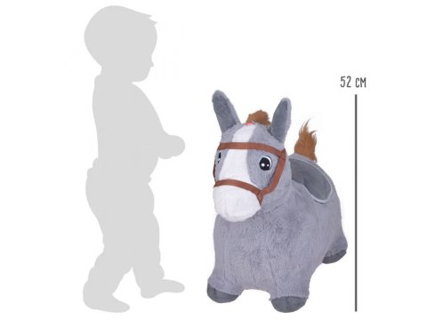 Pompowany konik skoczek pluszowy do skakania dla dziecka pompka ZA5443 SZ Pompowany konik skoczek pluszowy do skakania dla dziecka pompka ZA5443 SZ