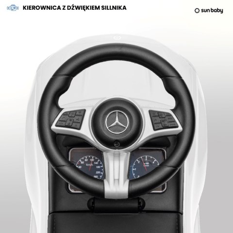 Jeździk dla dziecka, pchacz, chodzik, Mercedes C-Class biały Jeździk dla dziecka, pchacz, chodzik, Mercedes C-Class biały