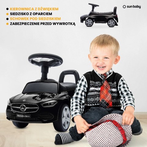 Jeździk dla dziecka, pchacz, chodzik, Mercedes C-Class czarny Jeździk dla dziecka, pchacz, chodzik, Mercedes C-Class czarny