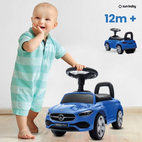 Jeździk dla dziecka, pchacz, chodzik, Mercedes C-Class niebieski Jeździk dla dziecka, pchacz, chodzik, Mercedes C-Class niebieski