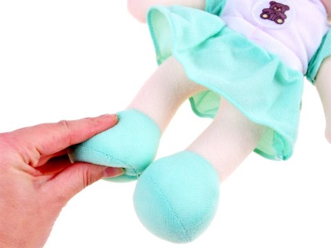 Lalka szmacianka szmaciana Zuzia 33cm w miętowej sukni ZA3853 Lalka szmacianka szmaciana Zuzia 33cm w miętowej sukni ZA3853