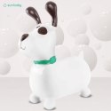 Skoczek gumowy dla dzieci REKSIO 60 cm biały do skakania z pompką Skoczek gumowy dla dzieci REKSIO 60 cm biały do skakania z pompką
