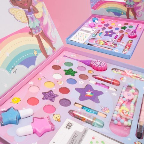 Zestaw do makijażu tworzenie biżuterii Paletka Cienie Szminka Naklejki na paznokcie Biżuteria Make Up Zestaw do makijażu tworzenie biżuterii Paletka Cienie Szminka Naklejki na paznokcie Biżuteria Make Up