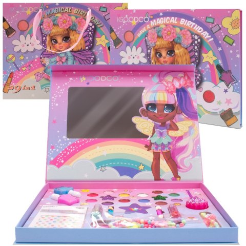 Zestaw do makijażu tworzenie biżuterii Paletka Cienie Szminka Naklejki na paznokcie Biżuteria Make Up Zestaw do makijażu tworzenie biżuterii Paletka Cienie Szminka Naklejki na paznokcie Biżuteria Make Up