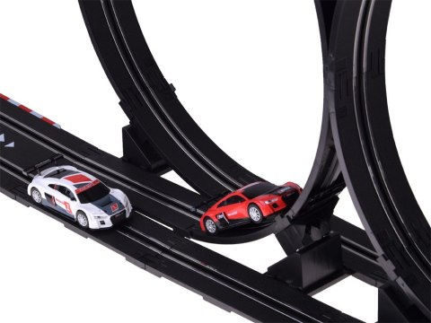 Elektryczny tor rajdowy wyścigowy samochodowy 2 auta AUDI 4,5m RC0619 Elektryczny tor rajdowy wyścigowy samochodowy 2 auta AUDI 4,5m RC0619