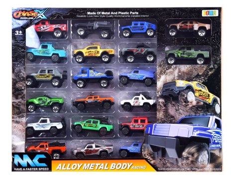Duży zestaw 20 metalowych autek Auta terenowe resoraki ZA3233 Duży zestaw 20 metalowych autek Auta terenowe resoraki ZA3233