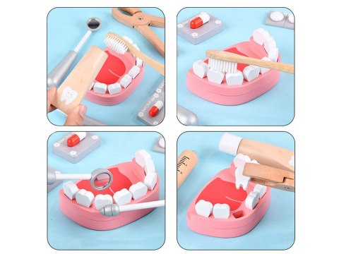 Zestaw MAŁY DENTYSTA drewniany akcesoria ZA4718 Zestaw MAŁY DENTYSTA drewniany akcesoria ZA4718